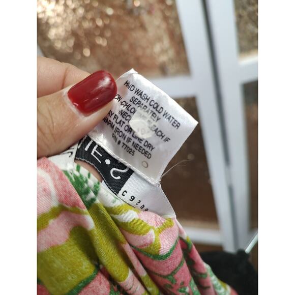 Vintage James.S Casuals Floral Dress Large Vacation and Tropical - Picture 16 of 16